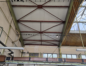 Rekonstrukce střešního pláště průmyslové výrobní haly